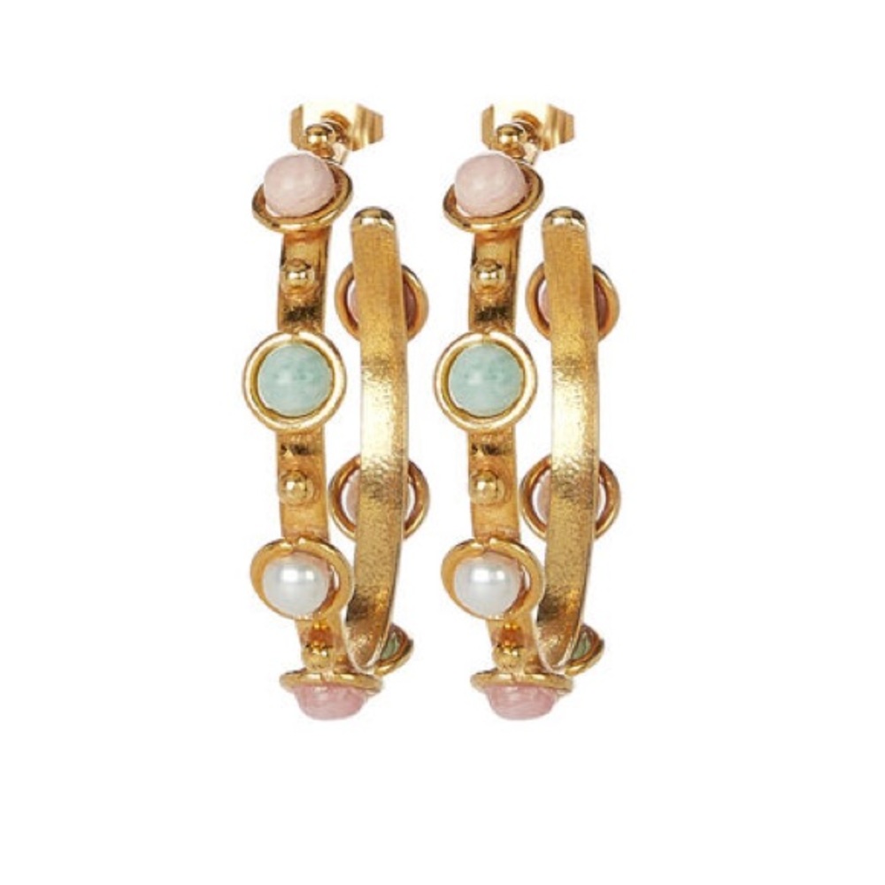 SYLVIA TOLEDANO Petite Candy Pastel Hoop Earrings $135